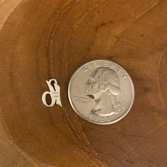 RETIRED James Avery Script 16 Charm, Sterling Silver - Picture 2 of 2